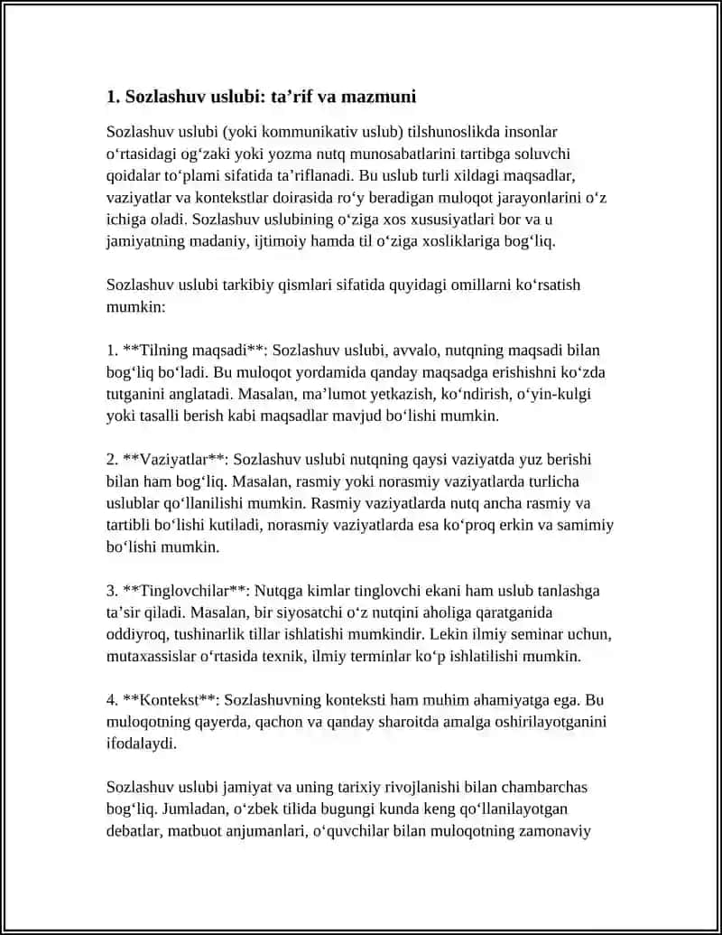 SOZLASHUV USLUBI HUSUSIYATLARI 3