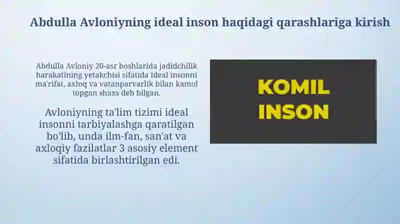 Abdulla Avloniyning komil inson haqidagi qarashlari 3