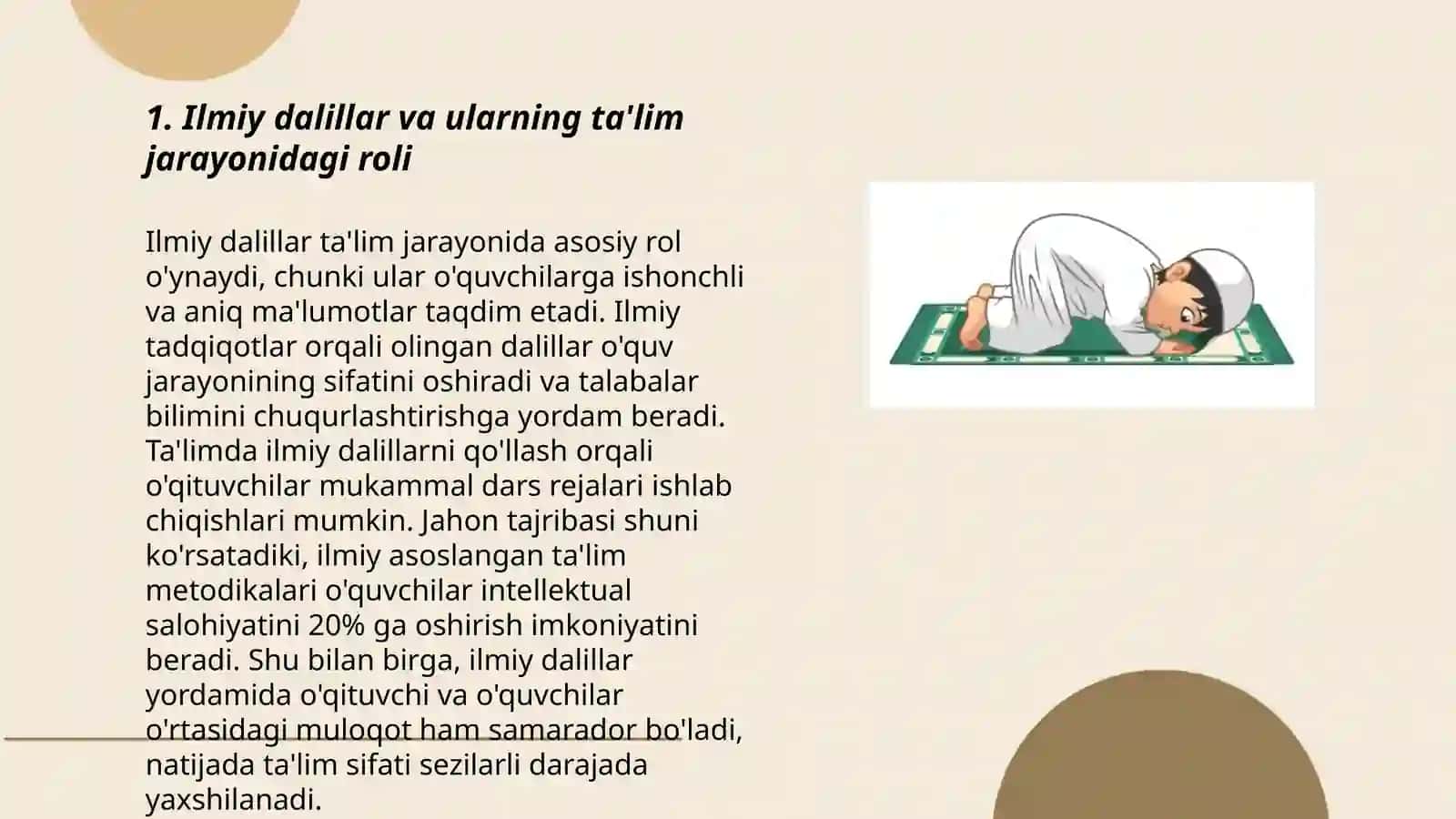 Ilmiy dalillarning pedagogik izlanishlardagi o'rni 3