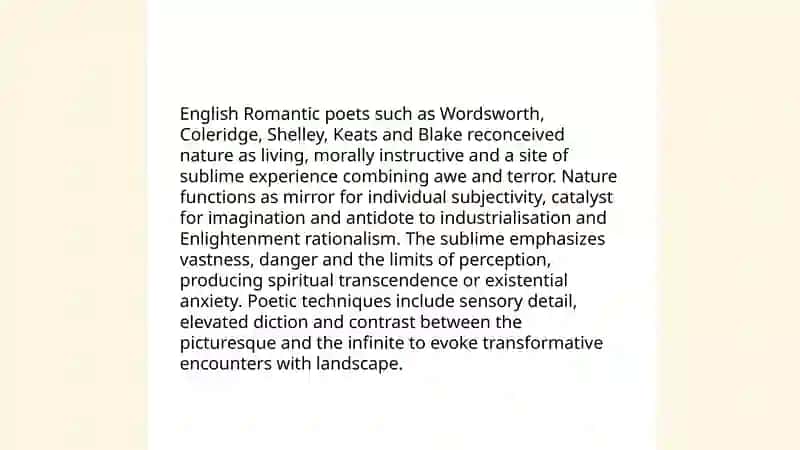 Romantic poetry 3