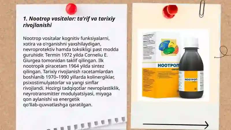 Nootrop vositalar 3