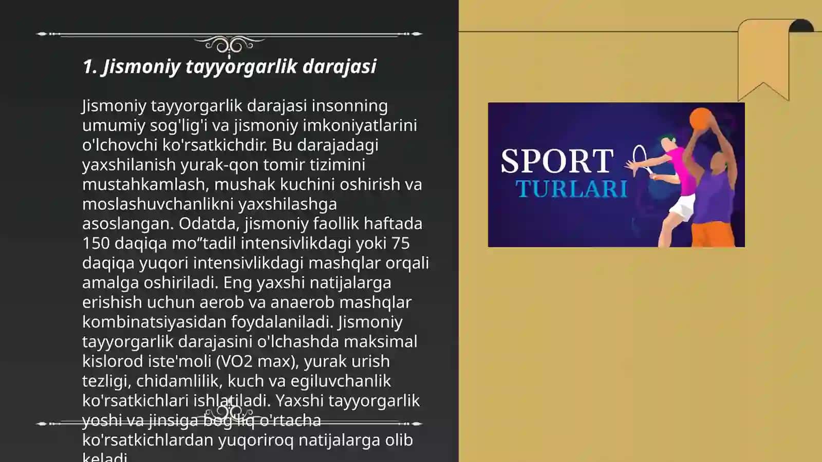 Jismoniy tayyorgarlik darajasi 3