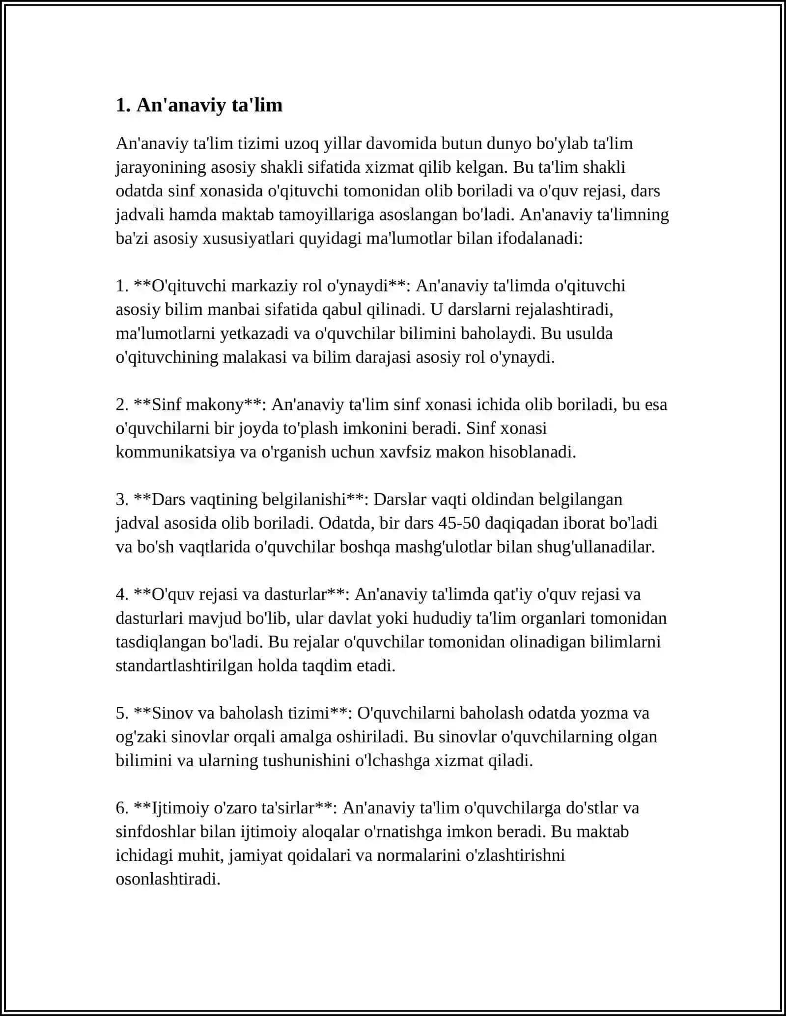 TA'LIM JARAYONINING TURLARI 3