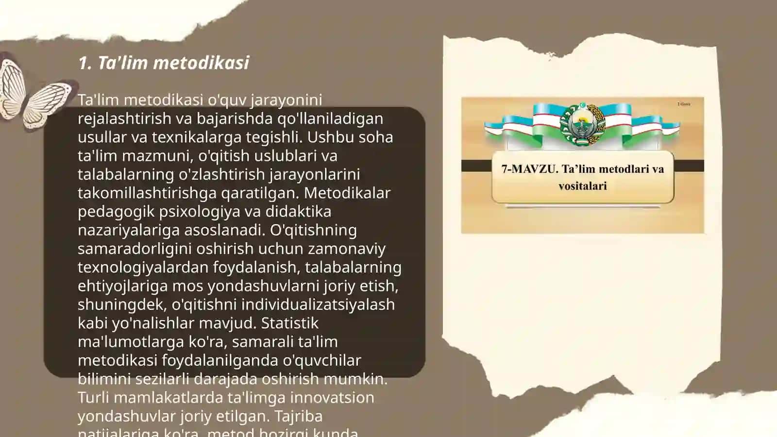 Ta'lim metodlari va vositalari 3