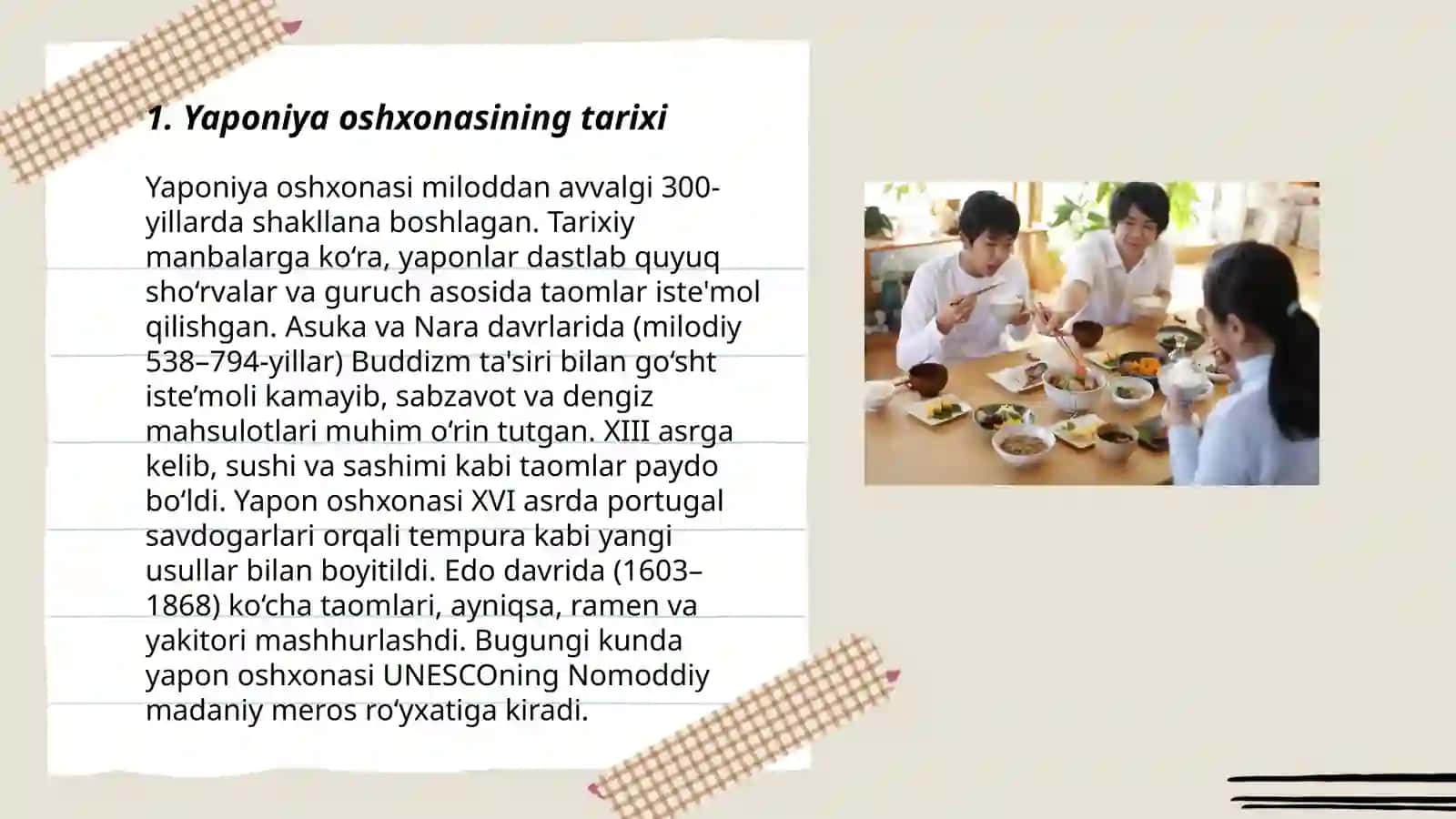 Yaponiya ovqatlanish madaniyati 3