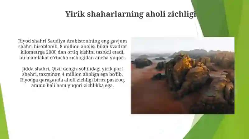Saudiya Arabistoni aholisining hududiy joylashuvi 3