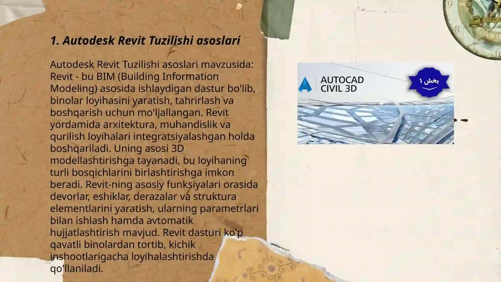 Autodesk Revit Tuzilishi asoslari 3