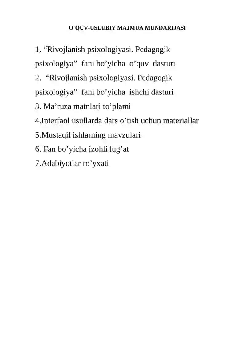 O`QUV-USLUBIY MAJMUA 3