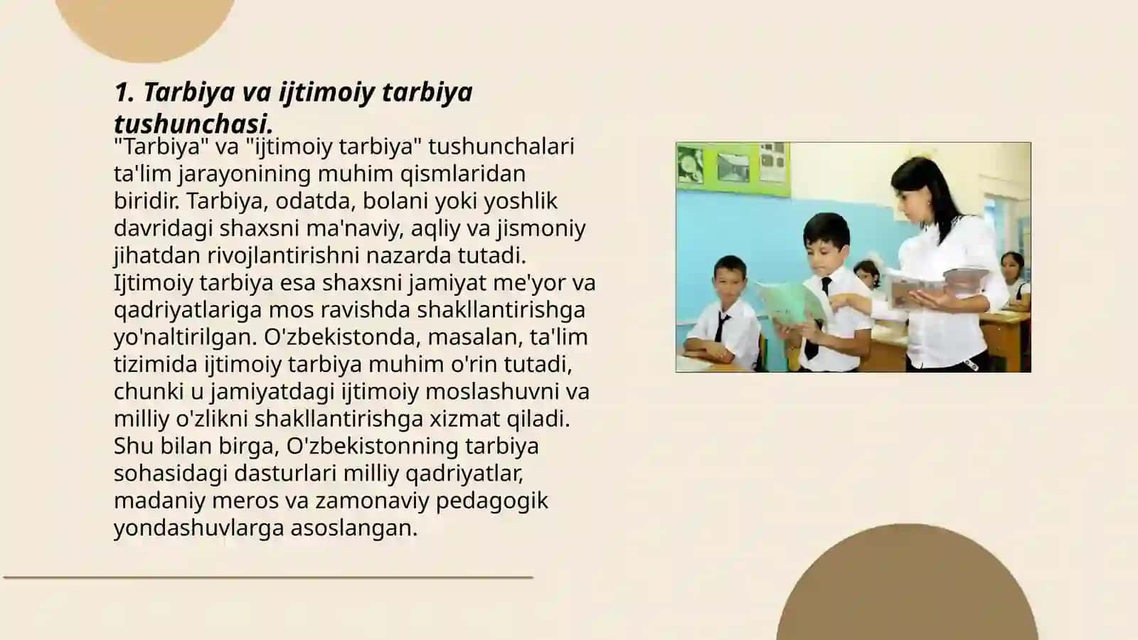 Tarbiya va ijtimoiy tarbiya tushunchasi 3