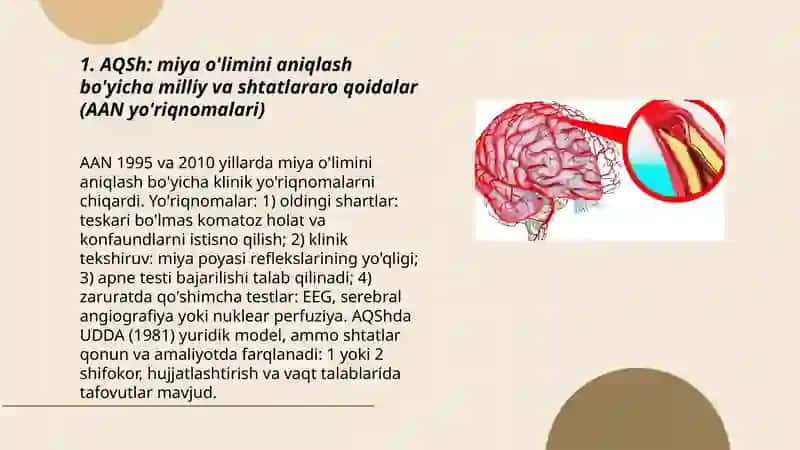 Miya o'limini aniqlashga doir qoidalar 3