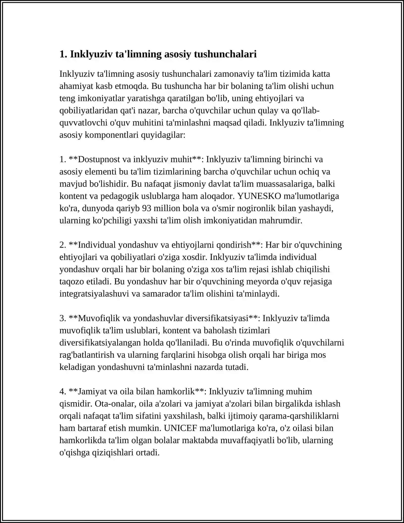 INKLYUZIV TA'LIM METODLARI TAHLILI VA XUSUSIYATLARI 3