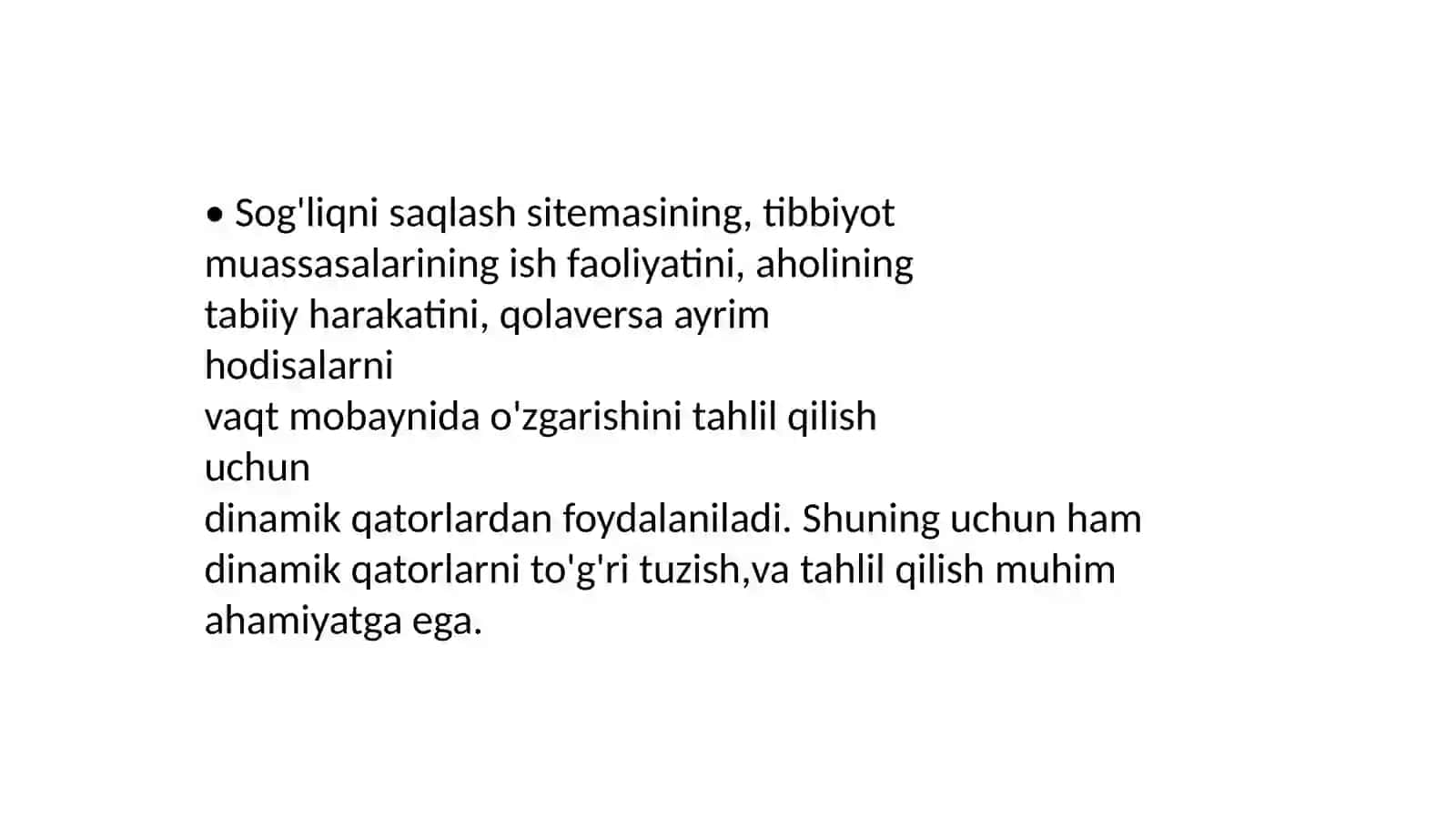 dinamik qator 3