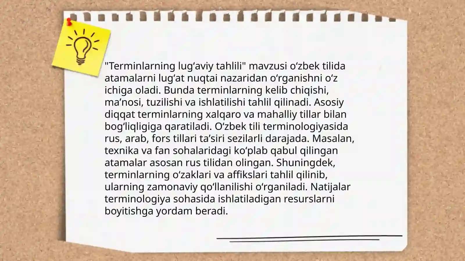 Terminlarning lugʻaviy tahlili 3