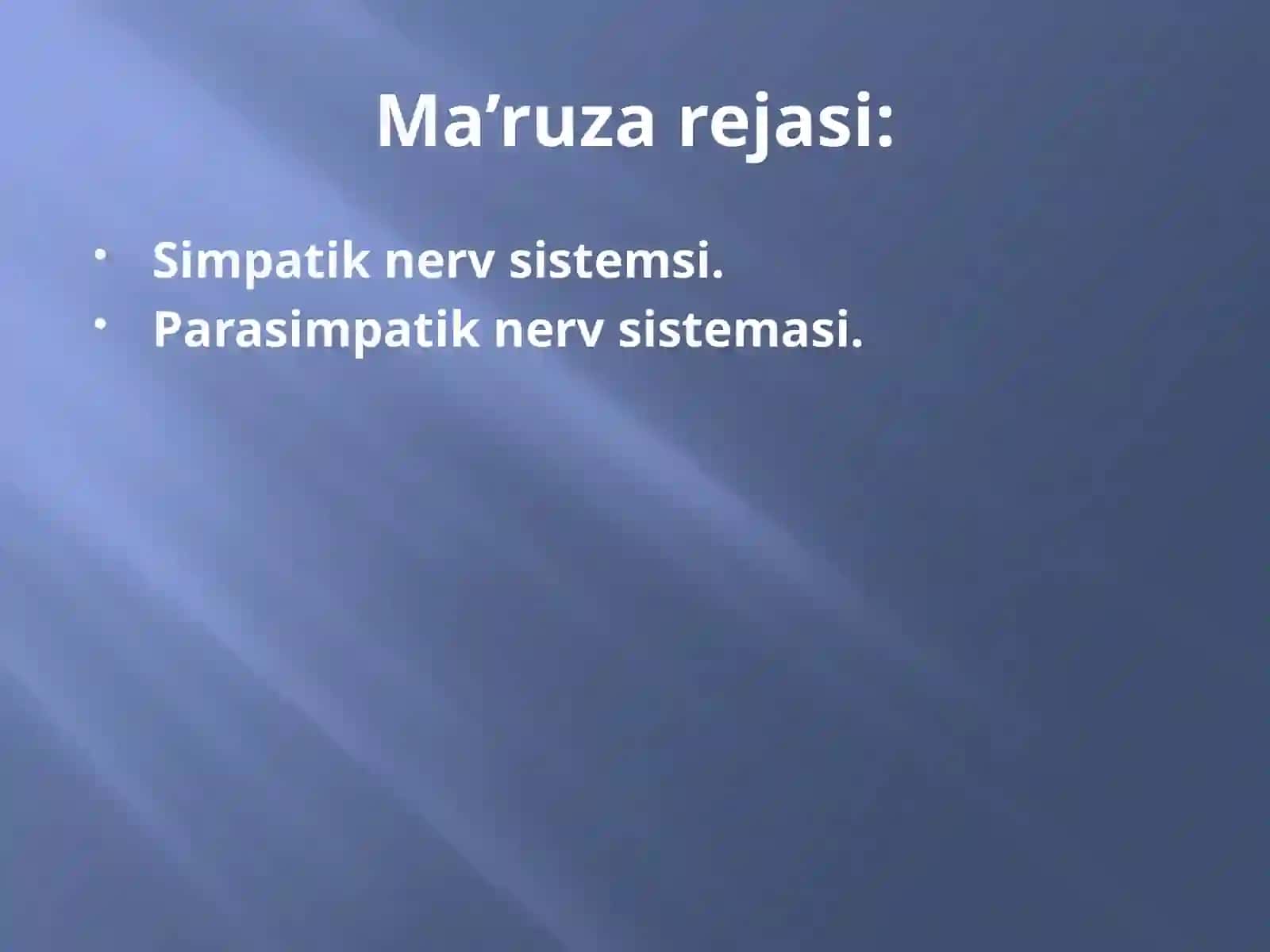 Vegetativ nerv sistemasi 3