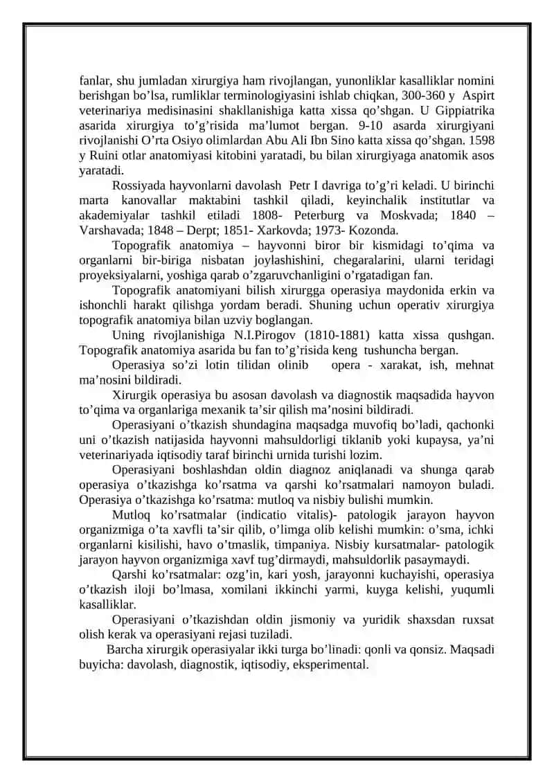 Xirurgik operatsiya tushunchasi 3