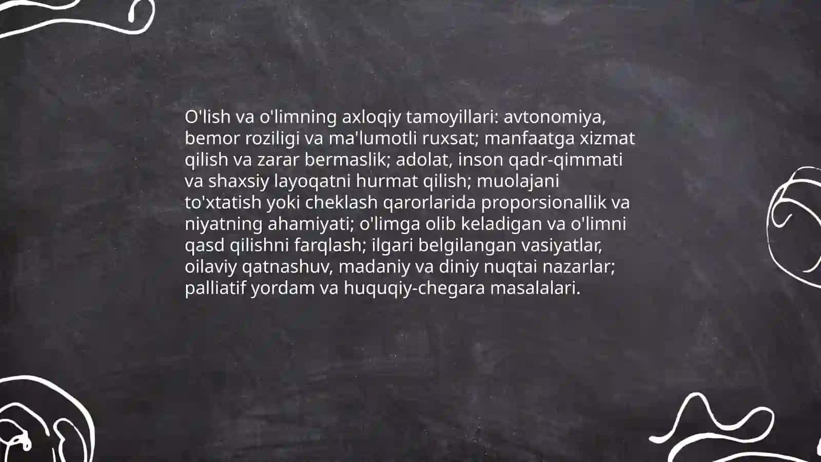 O'lish va o'limning axloqiy jihatlari 3