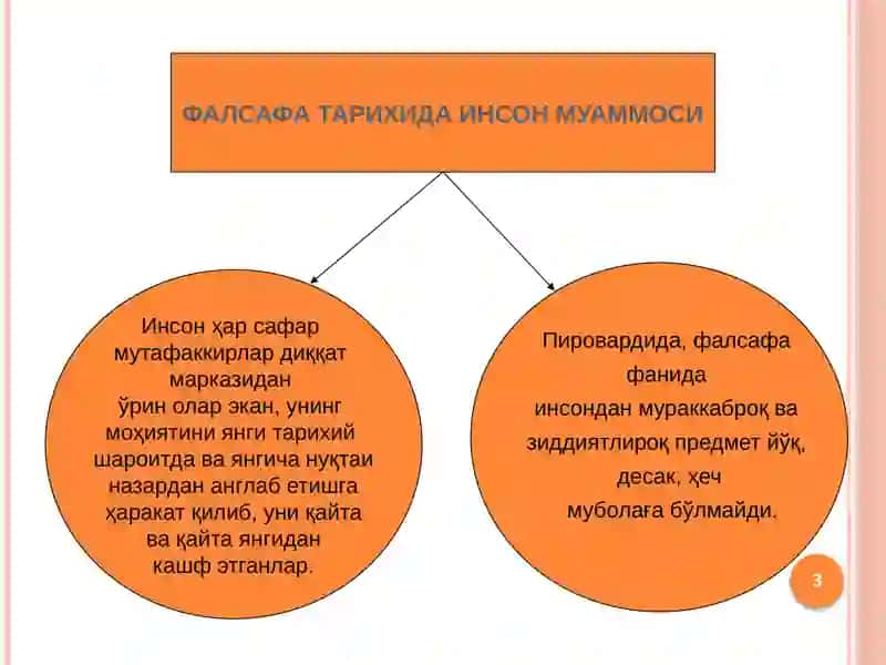 ФАЛСАФИЙ АНТРОПОЛОГИЯ – ИНСОН ҲАКИДАГИ ТАЪЛИМОТ 3