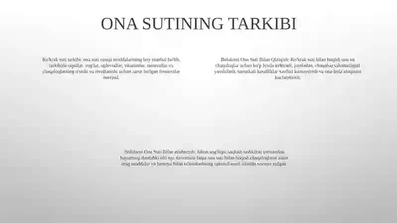 Bolalarni Ona Suti Bilan Oziqlantirish 3