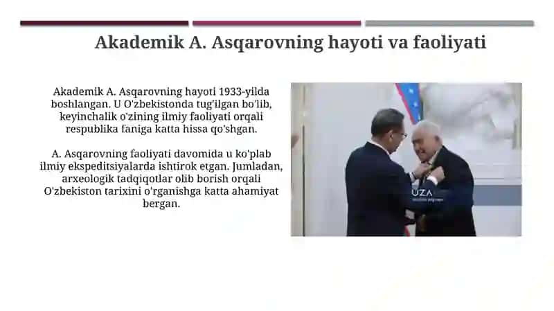Akademik A. Asqarov hayoti va ilmiy faoliyati 3