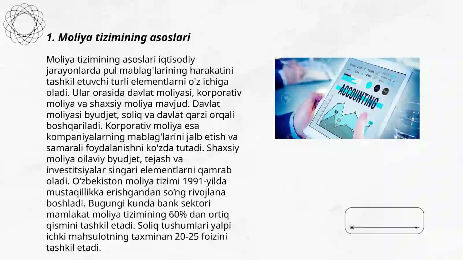 MOLIYA TIZIMI VA MOLIYAVIY SIYOSAT 3