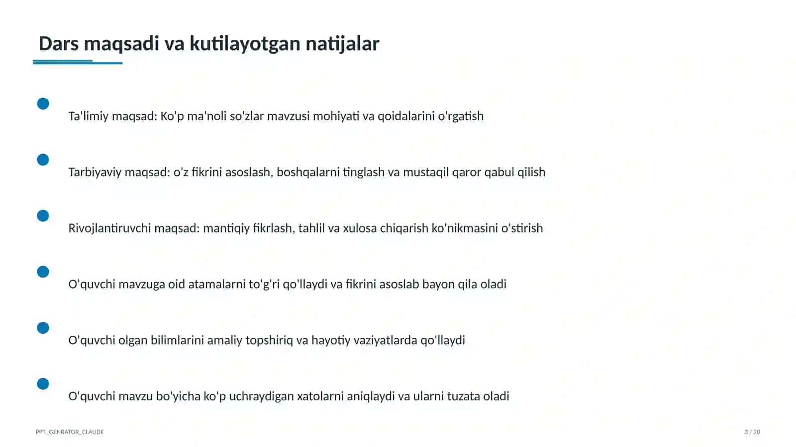 Ko'p ma'noli so'zlar (5-sinf) 3