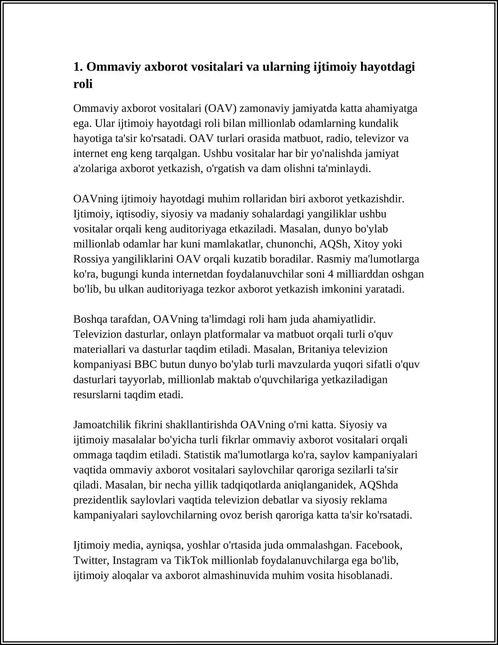 OMMAVIY AXBOROT VOSITALARI BUGUNGI KUNDA 3