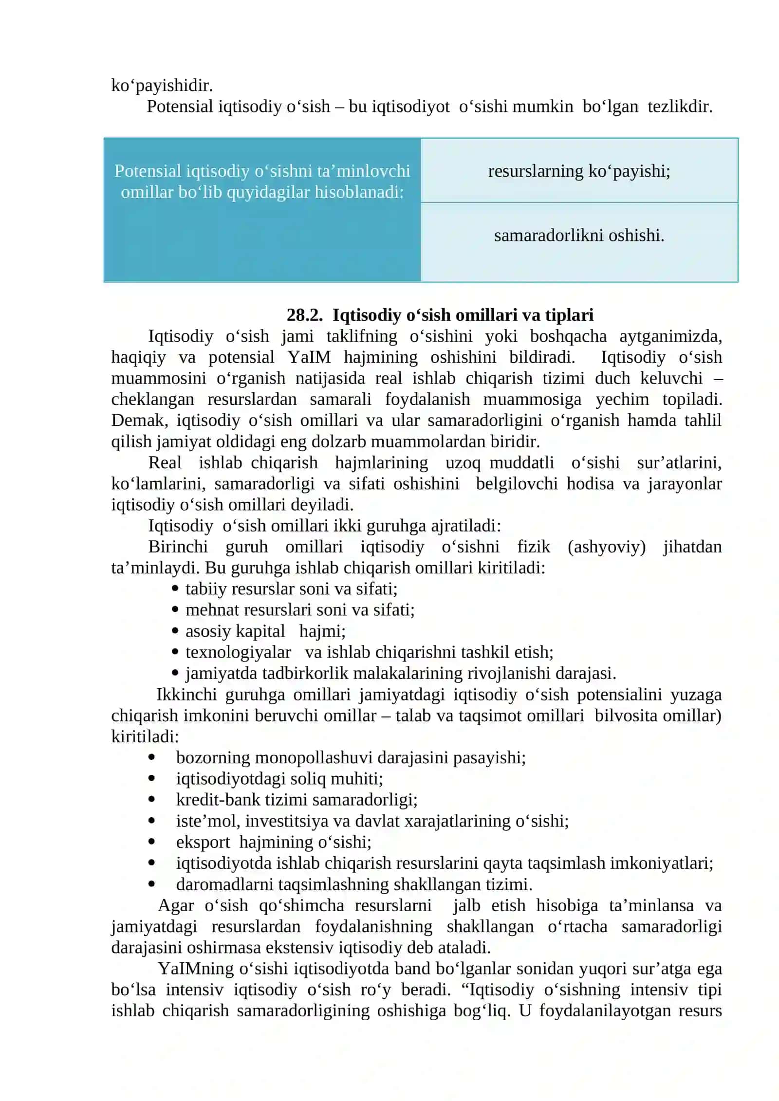 IQTISODIY OʻSISH MODELLARI 3
