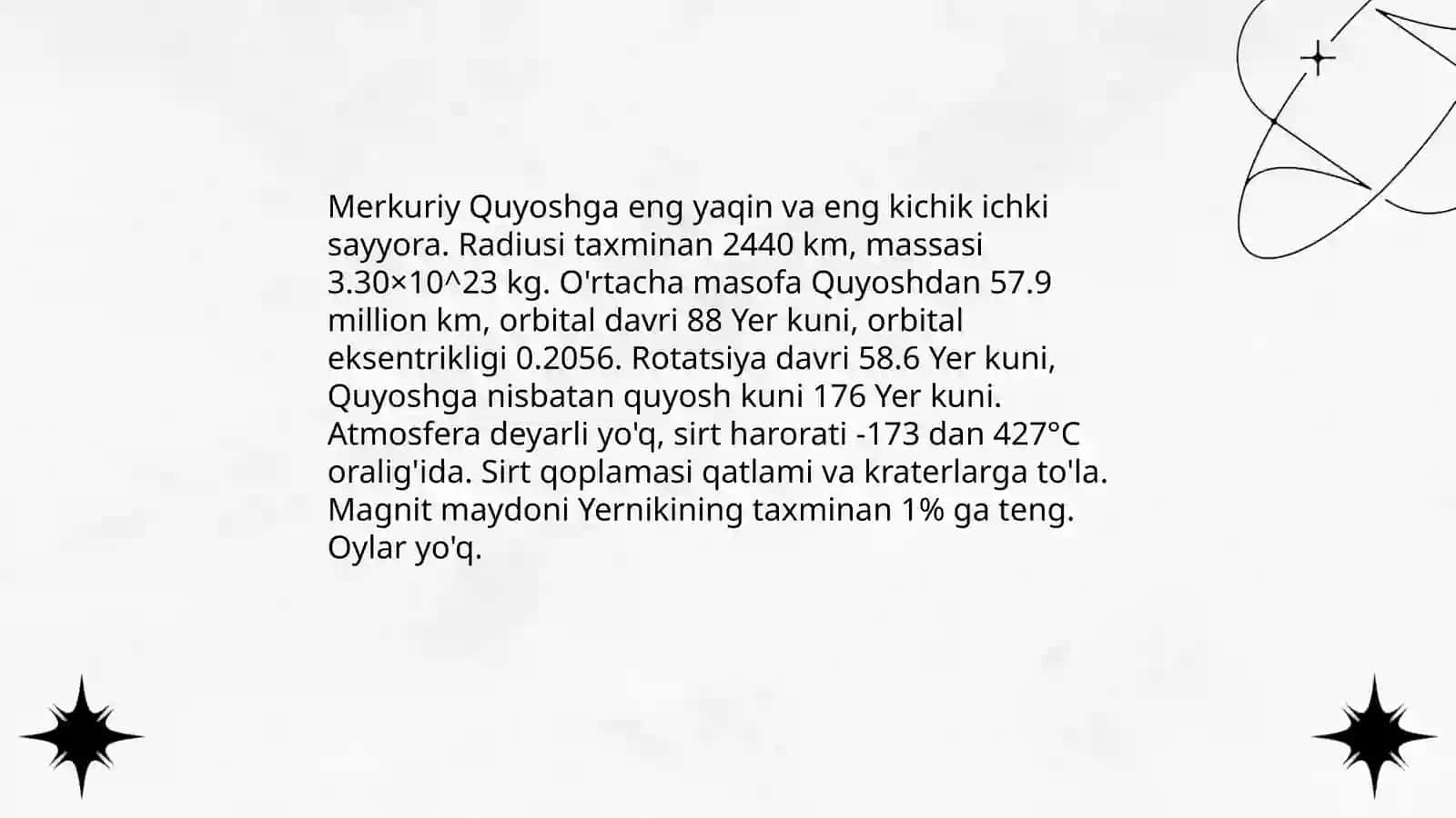 Merkuriy sayyorasi 3