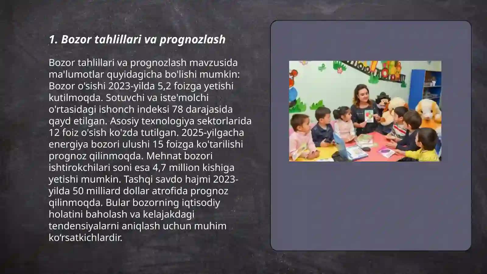 Bozor tahlillari va prognozlash 3
