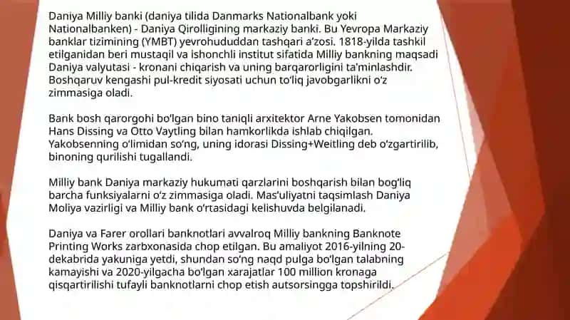 Daniya Bank Tizimi 3