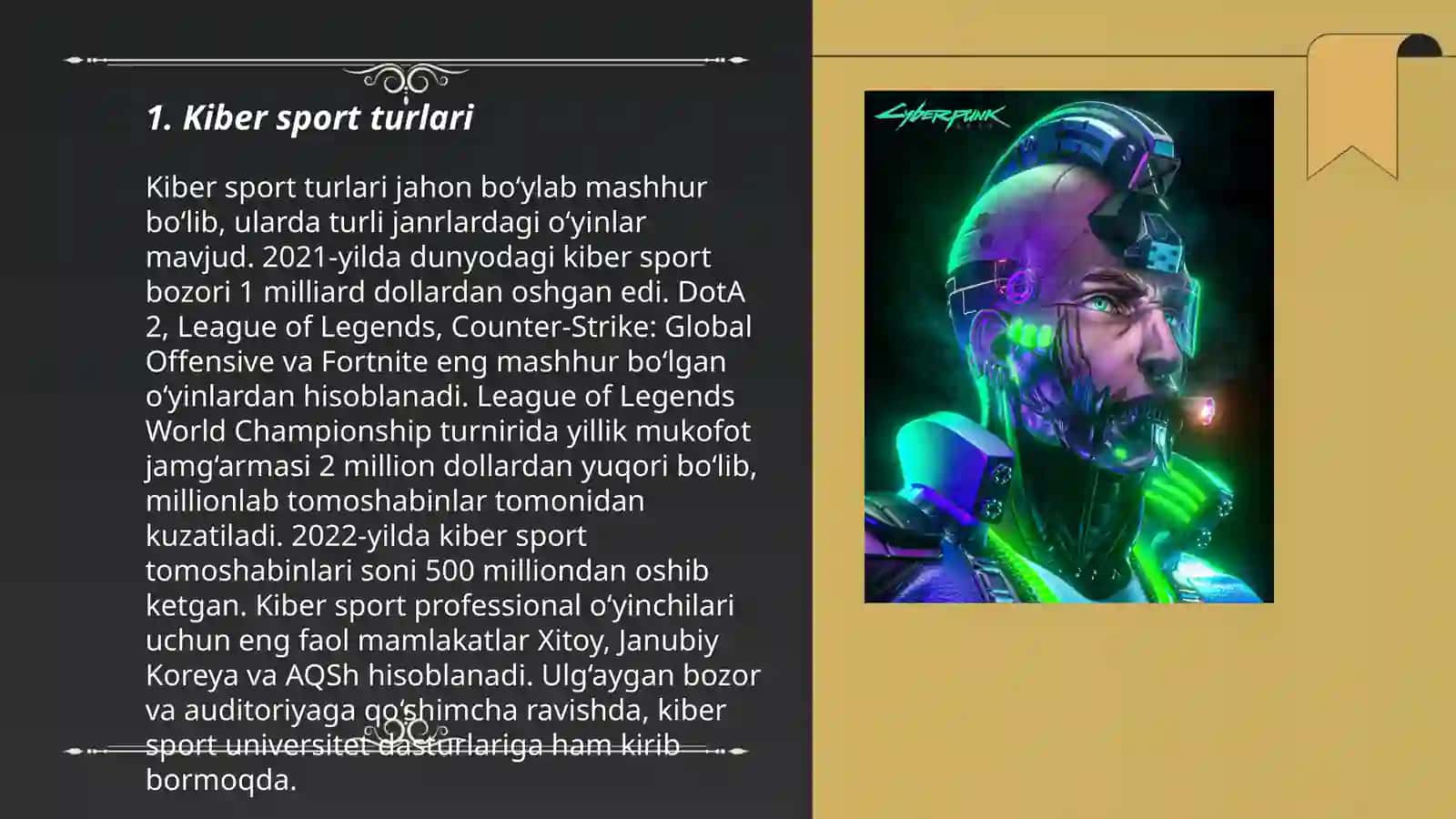 KIBER SPORTLAR 3