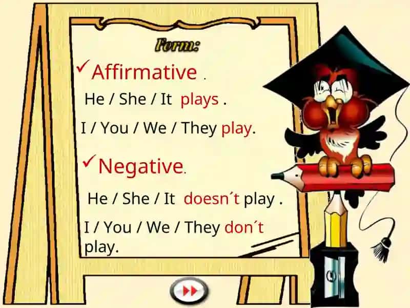 Present Simple Grammar Study 3