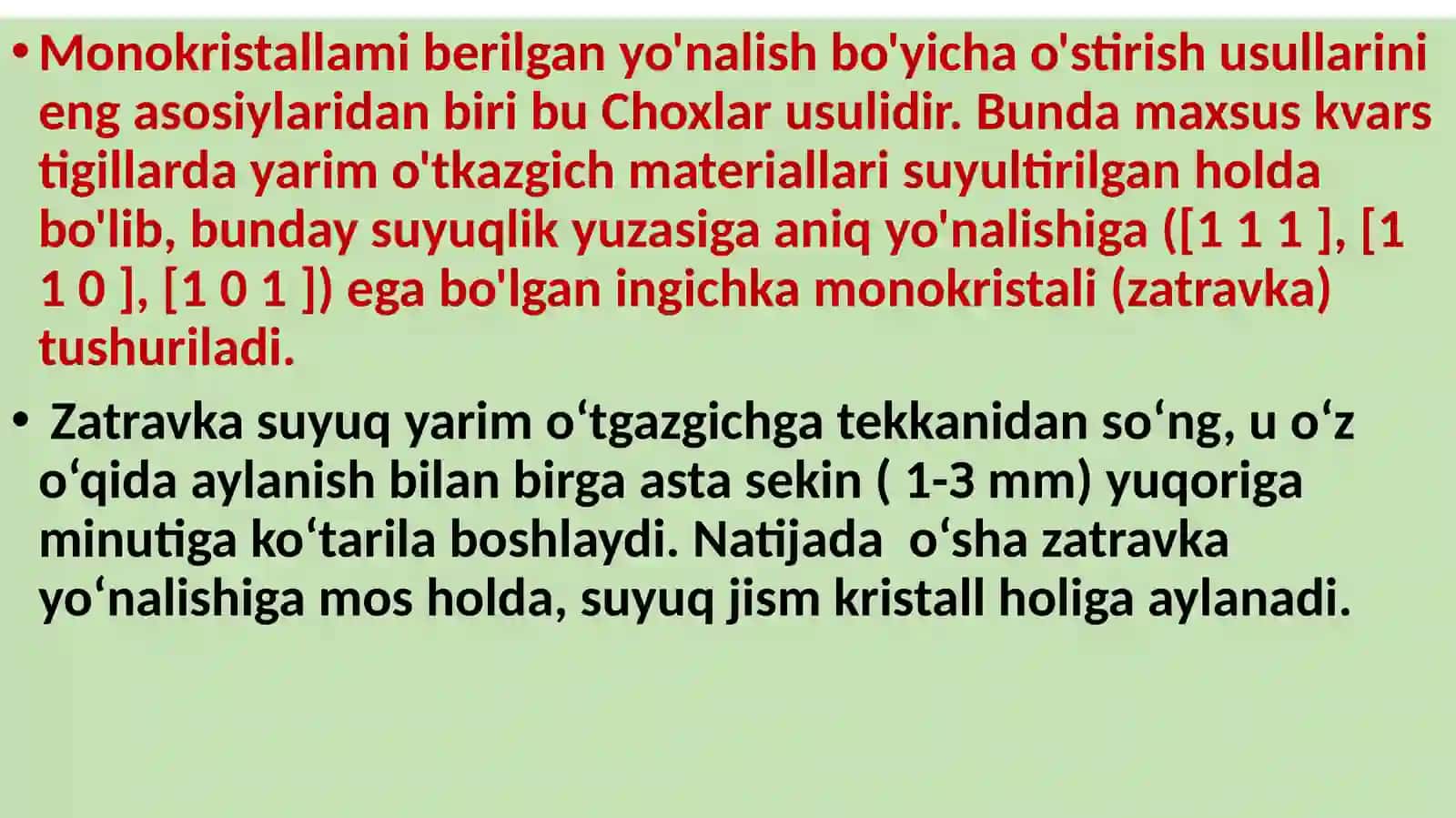 YARIM O‘TKAZGICHLARDA KIRISHMALAR 3