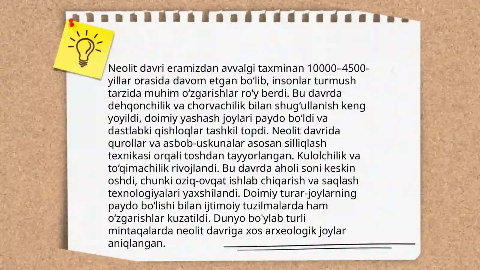 Neolit davri tavsifi 3