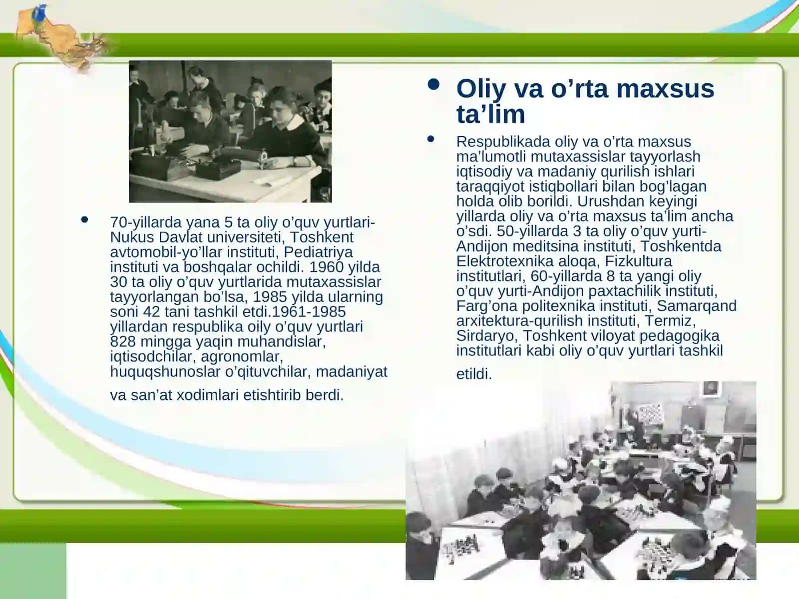 50-80 yillarida Iqtisodiy va Ma'naviy Hayot 3