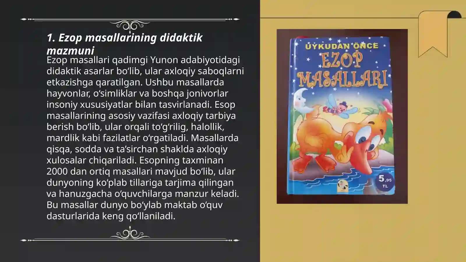 Ezop masallarida didaktika 3