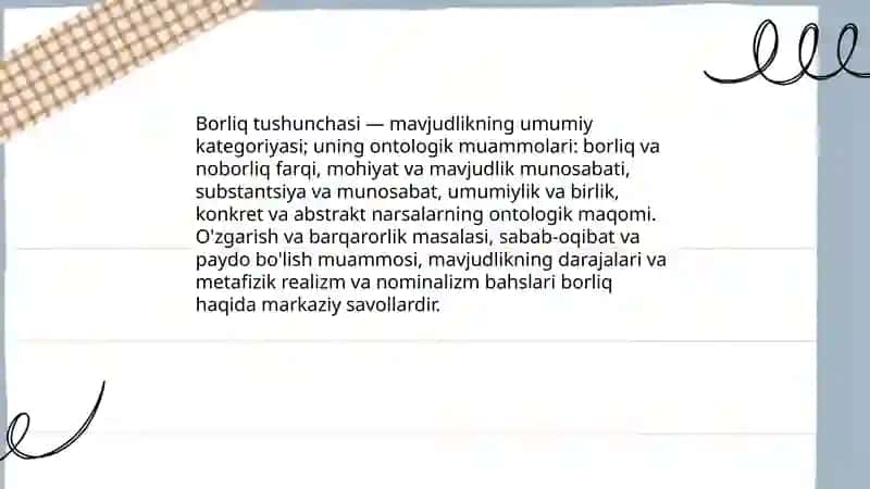 Borliq-falsafaning fundamental kategoriyasi 3