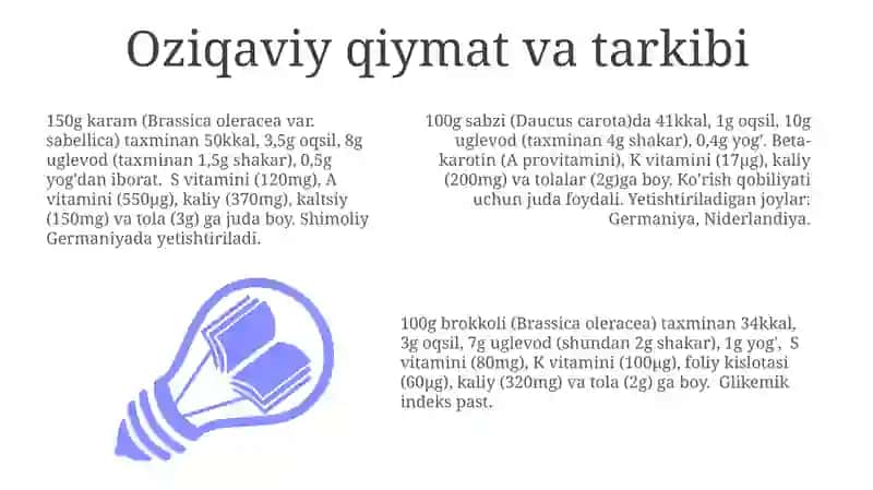 Sabzavotlar mavzusiga nemis tilida kerak 3