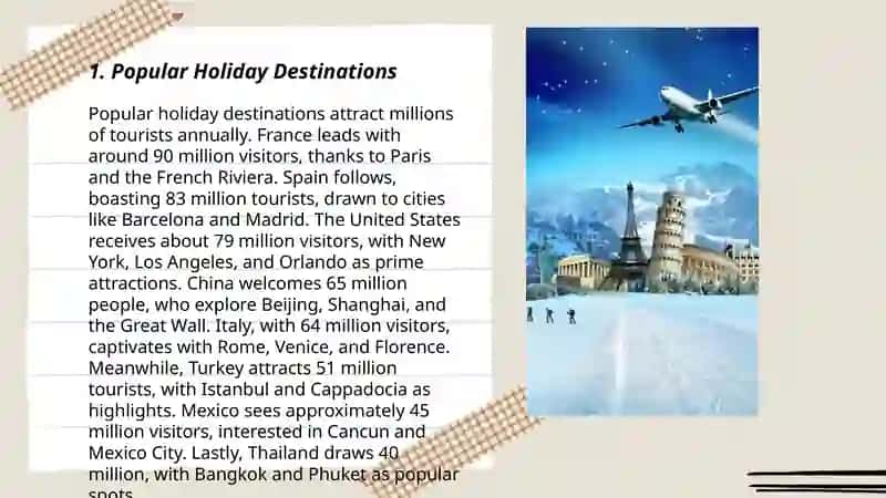 Popular Holiday Destinations 3