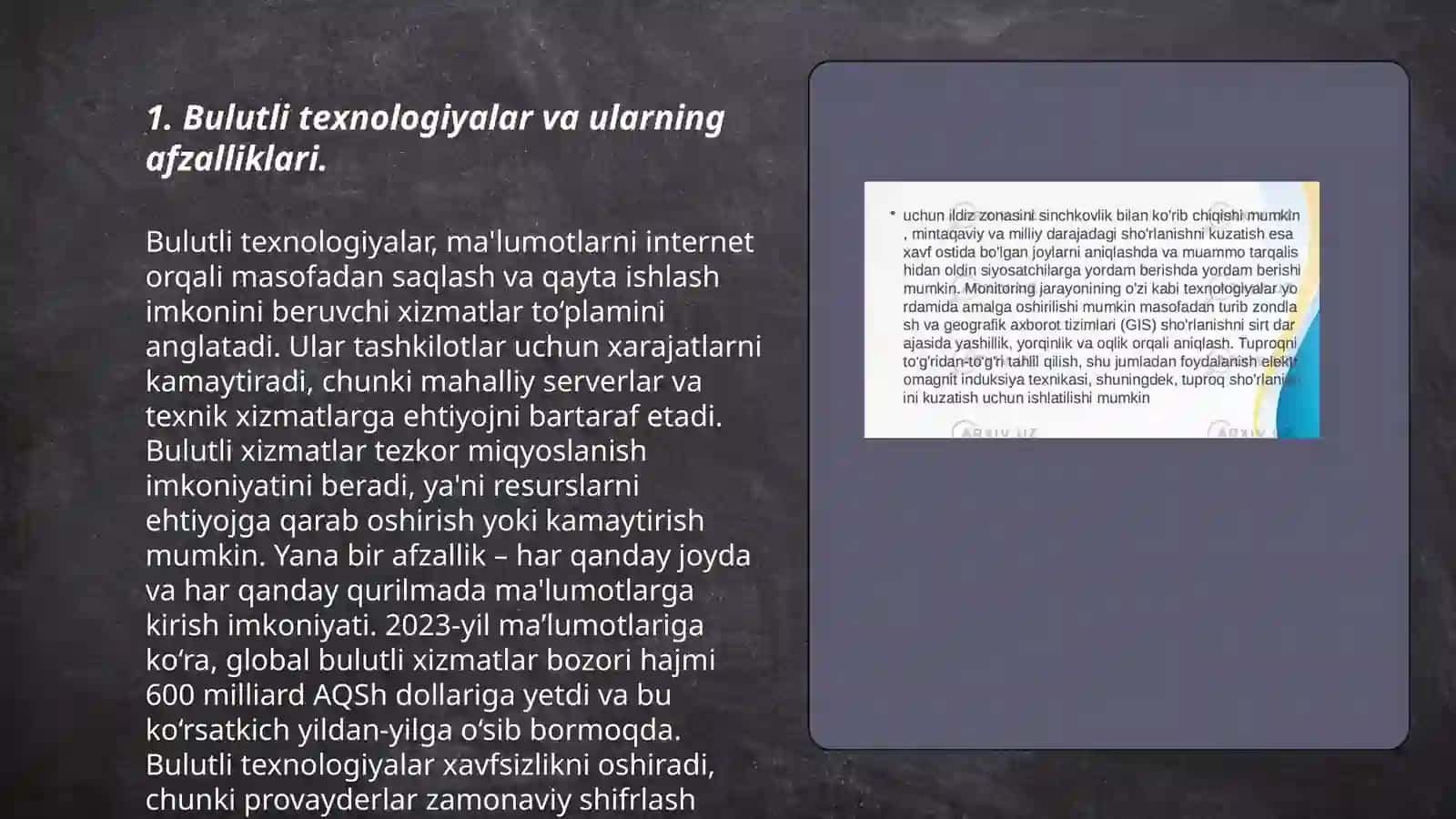 Katta ma'lumotlarni qayta ishlash texnalogiyalari 3
