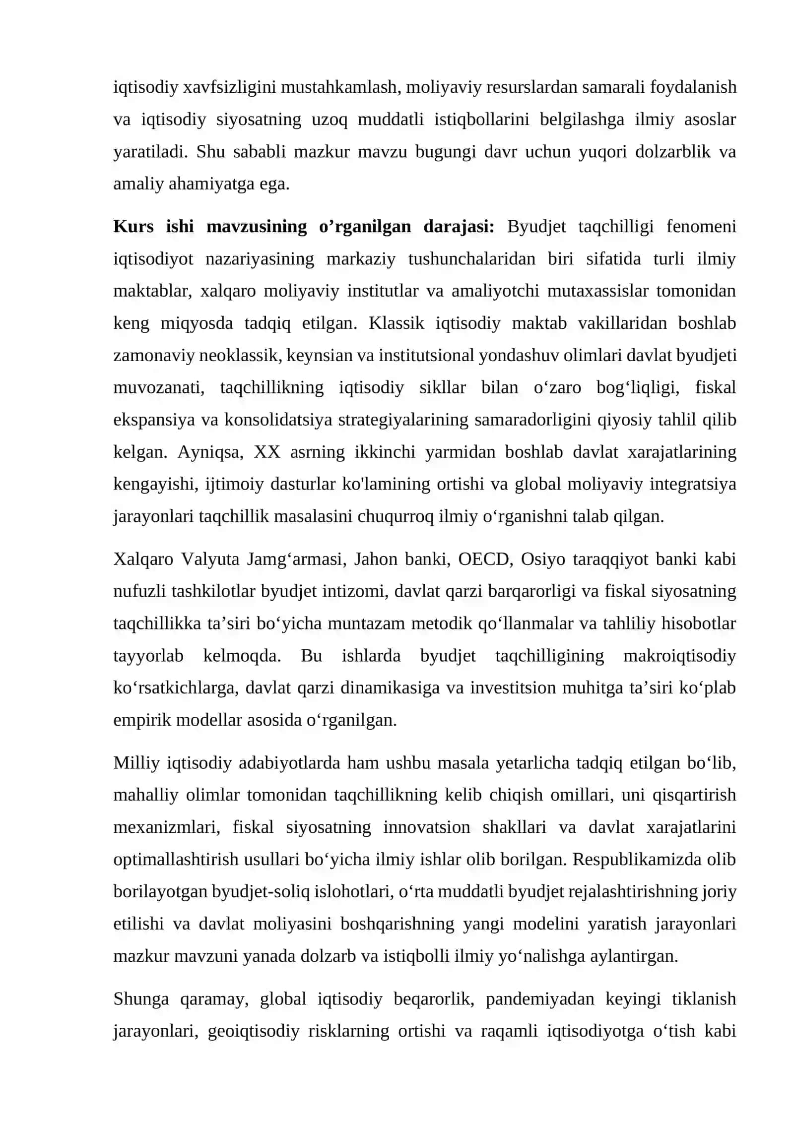 Byudjet taqchilligi va uning oqibatlari 3