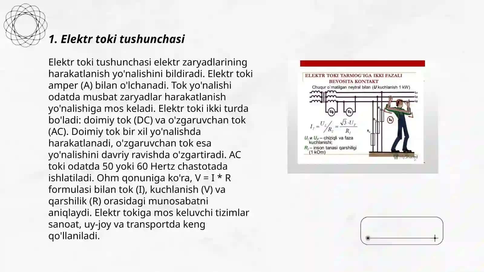 Elektr tokining ishi va quvvati 3