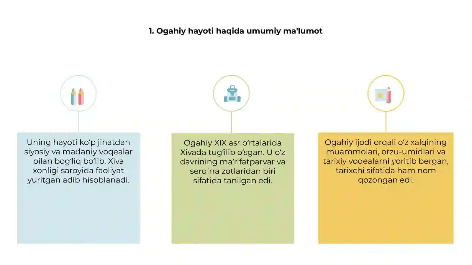 Ogahiy hayoti va ijodi 3