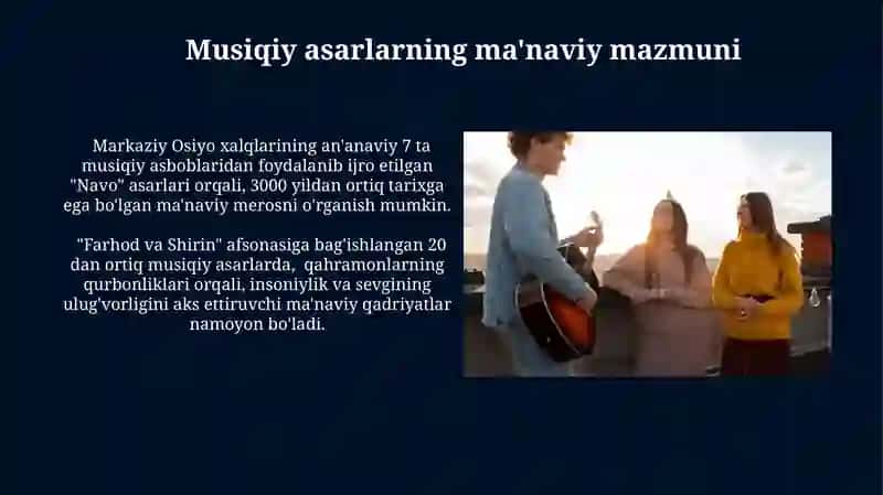 Musiqa madaniyati fani 3