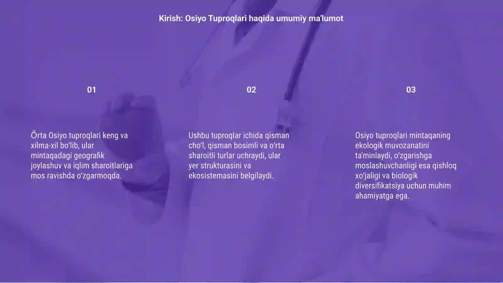 Õrta osiyo tuproqlarining geyografik tarqalishi 3