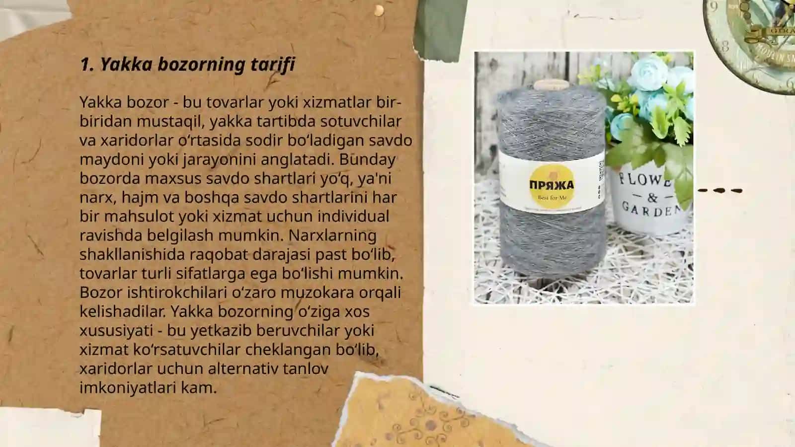 Yakka va bozor talabi 3