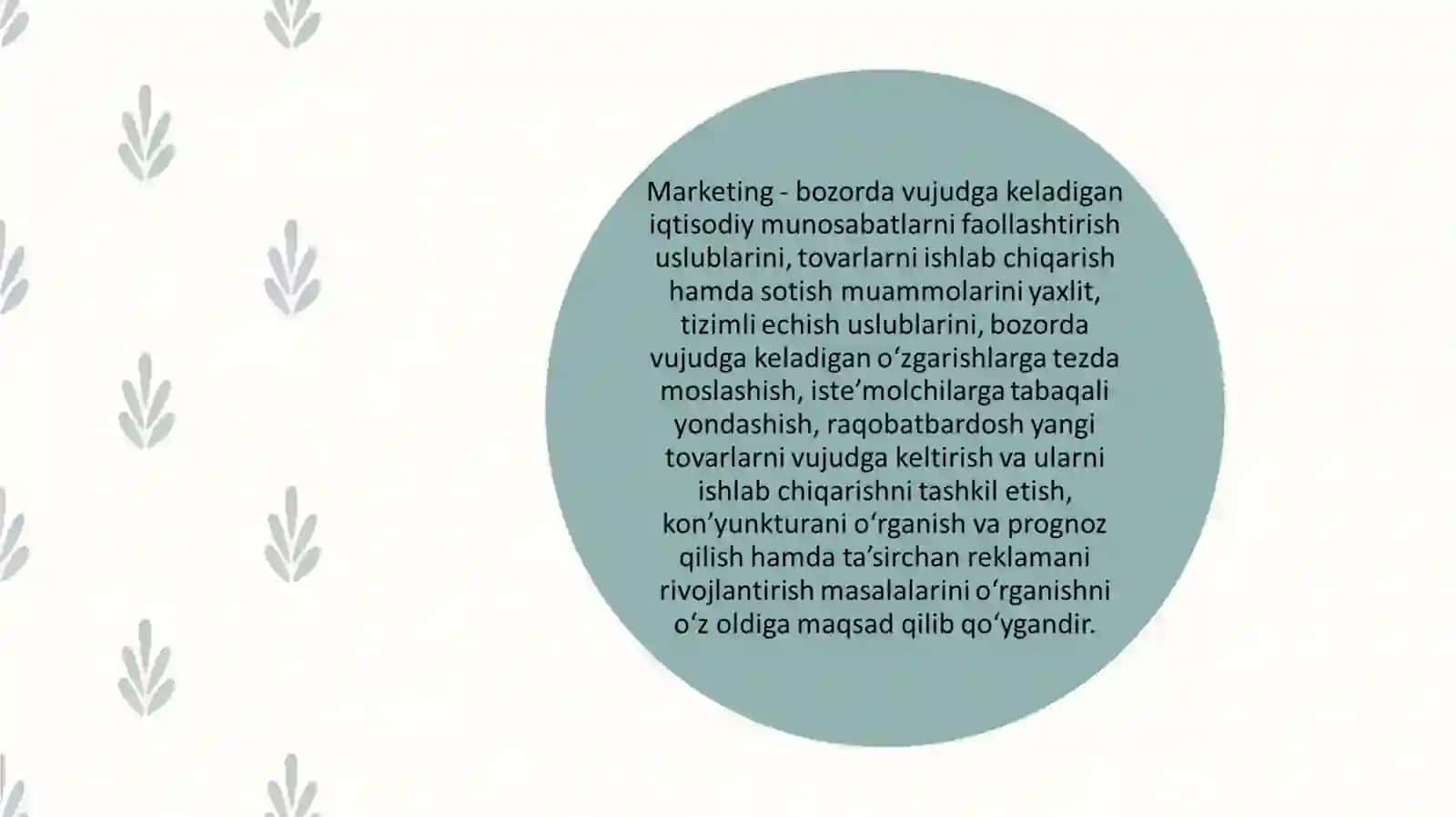 Marketingning asosiy vazifalari 3