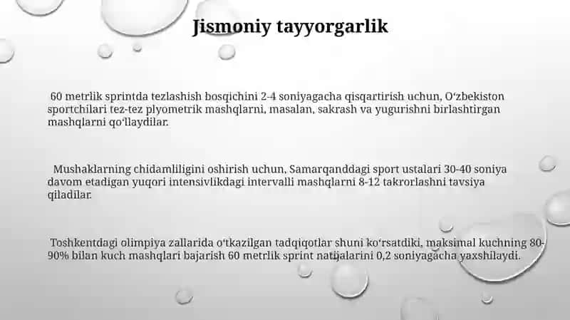 Finishga Yugurish Texnikasi 3