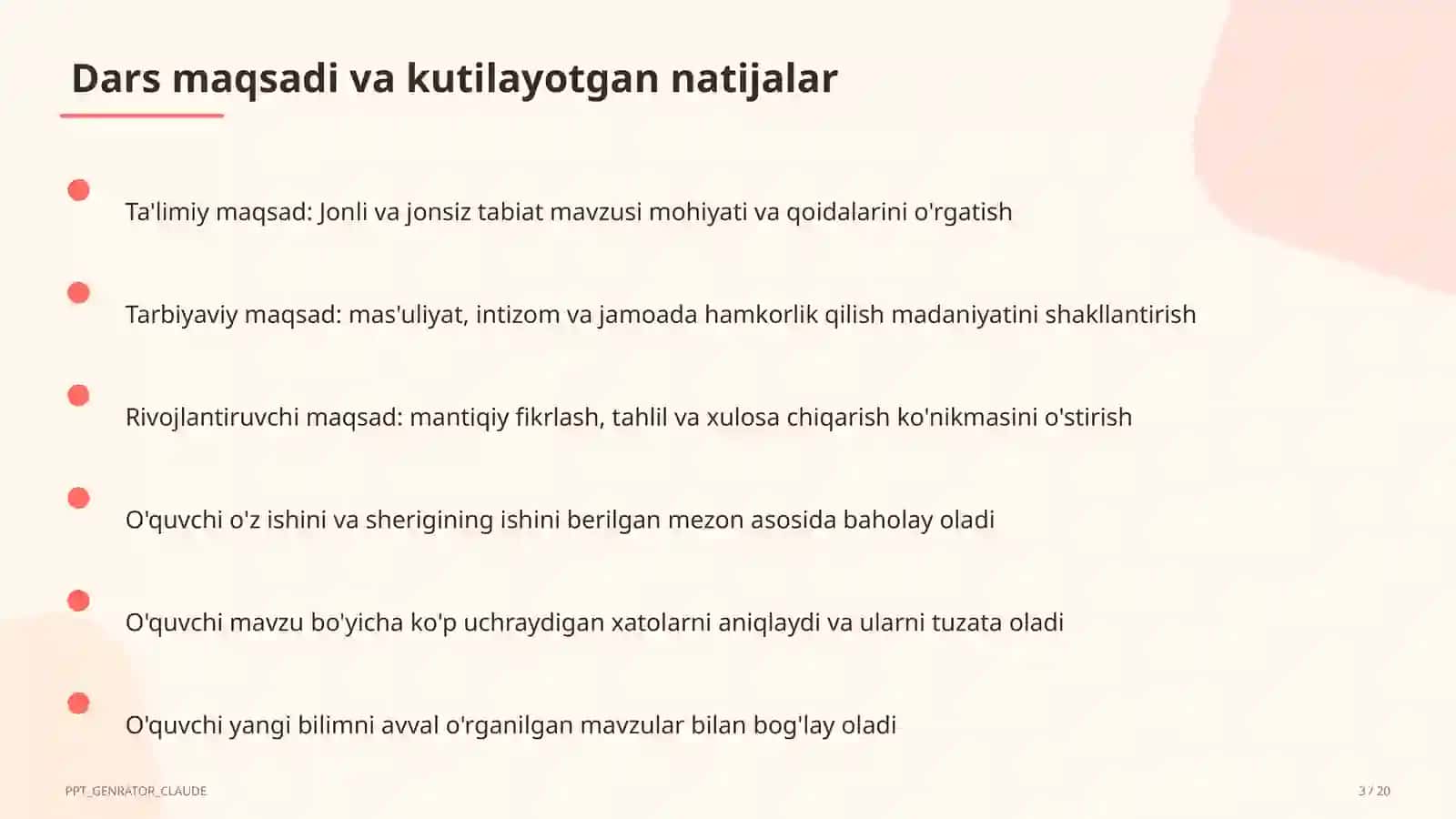 Jonli va jonsiz tabiat (2-sinf) 3