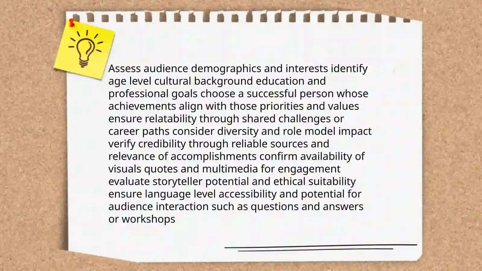 Making a presentation about a successful person 3